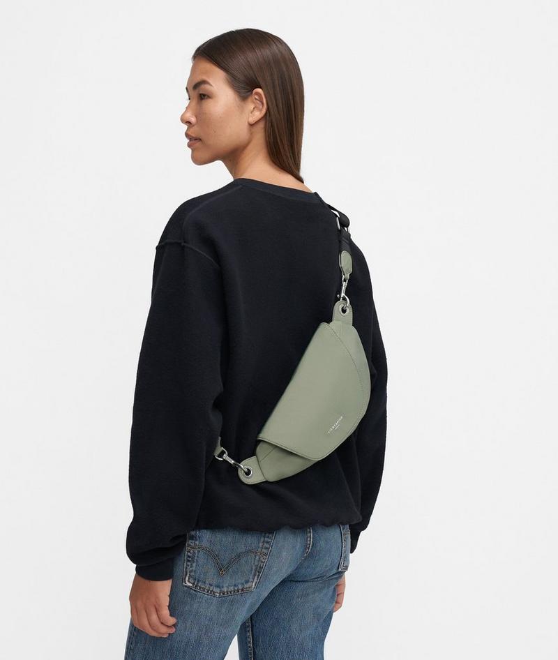 Liebeskind Oval Belt-bag S - Helles Olivgrün